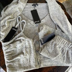 NWT super soft 3pc lounge set